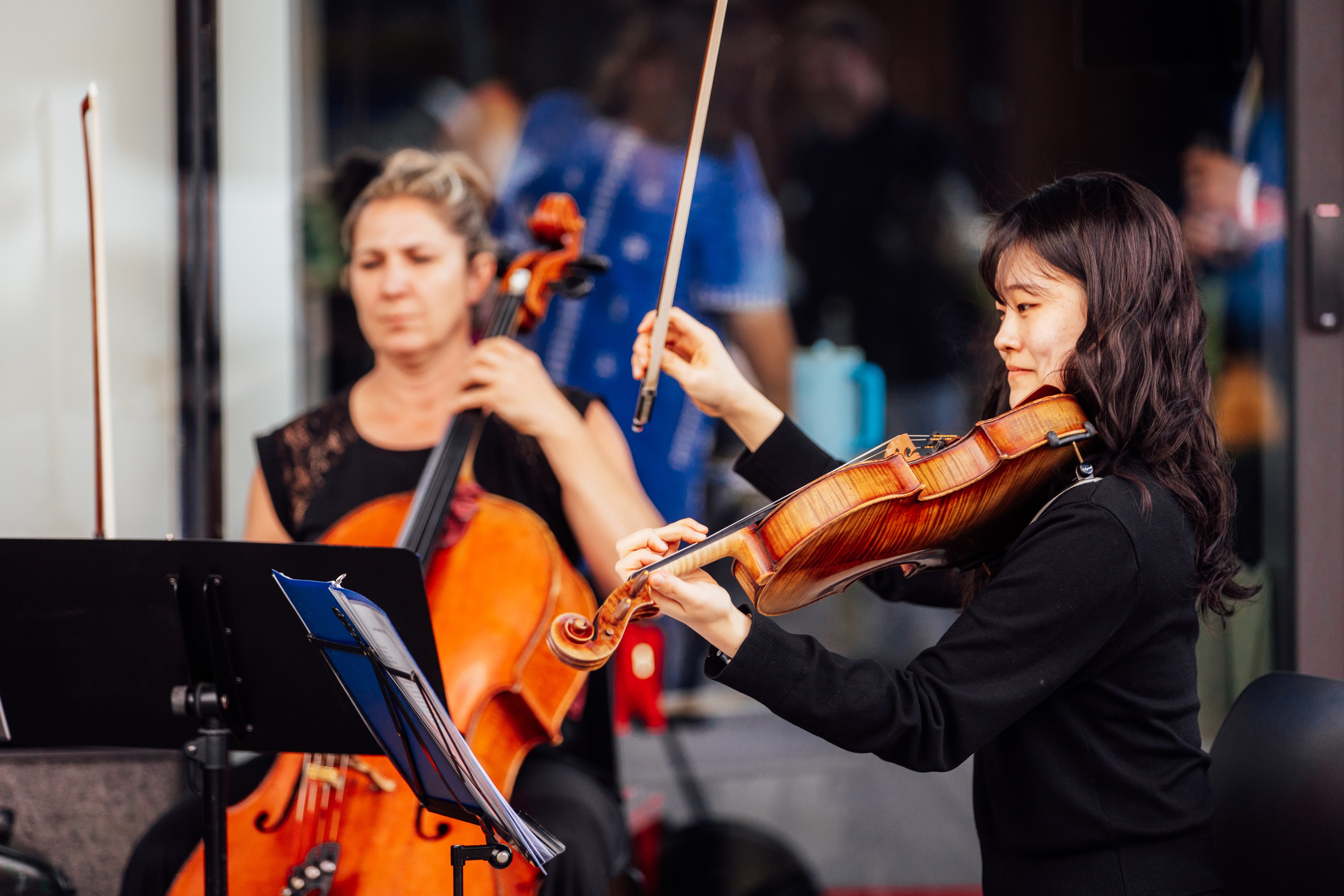 Violin performance at the Jade Circle Gala